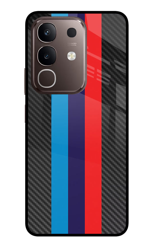 BMW Stripes Pattern Vivo Y31 Pro 5G Glass Case