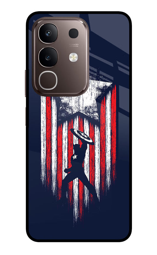 Captain America Marvel Art Vivo Y31 Pro 5G Glass Case