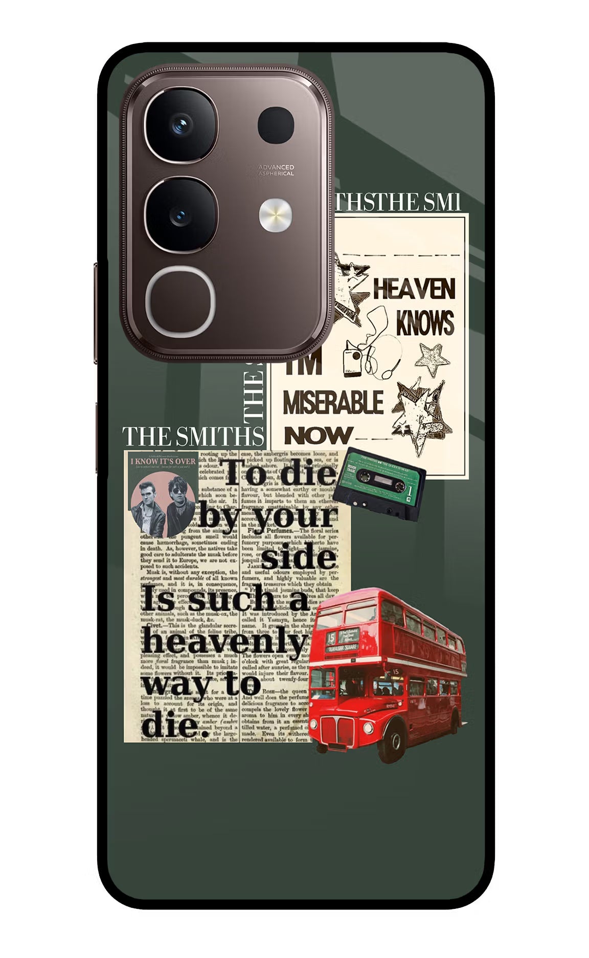 The Smiths Vivo Y31 Pro 5G Glass Case Back Cover by Casekaro