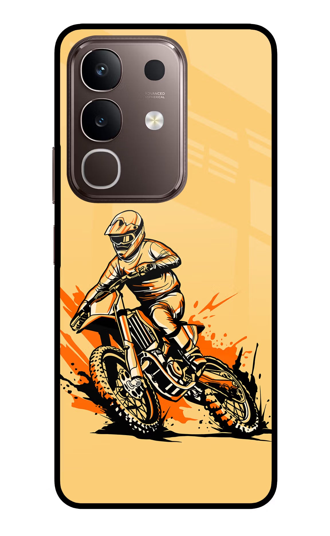 Off-Road Fury Vivo Y31 Pro 5G Glass Case Back Cover by Casekaro