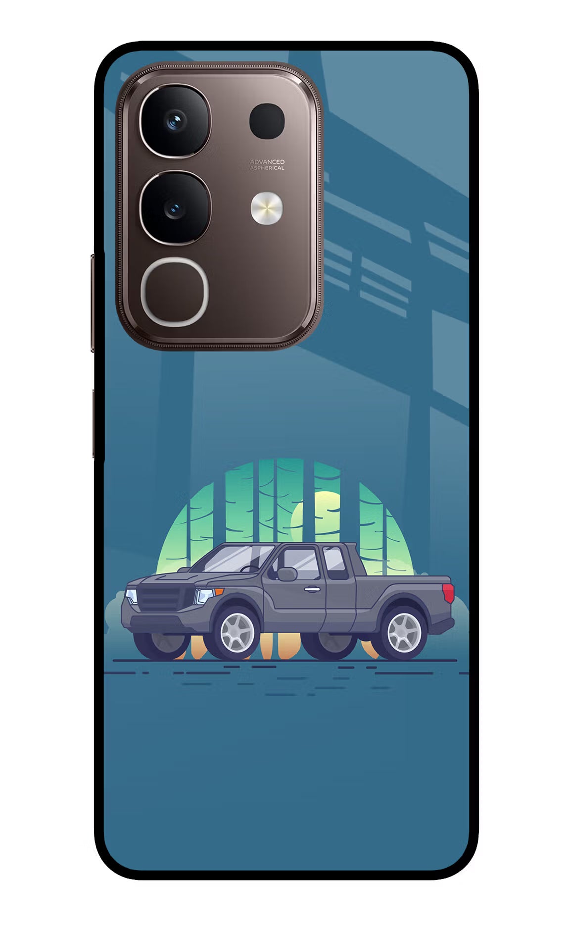 Retro Garage Vibe Vivo Y31 Pro 5G Glass Case