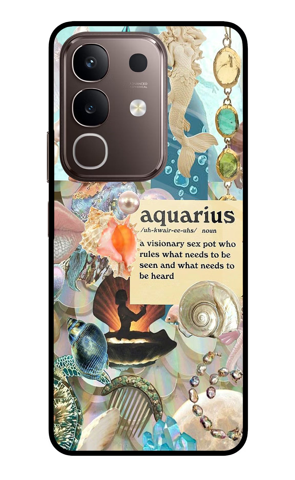Aquarius Zodiac Vivo Y31 Pro 5G Glass Case