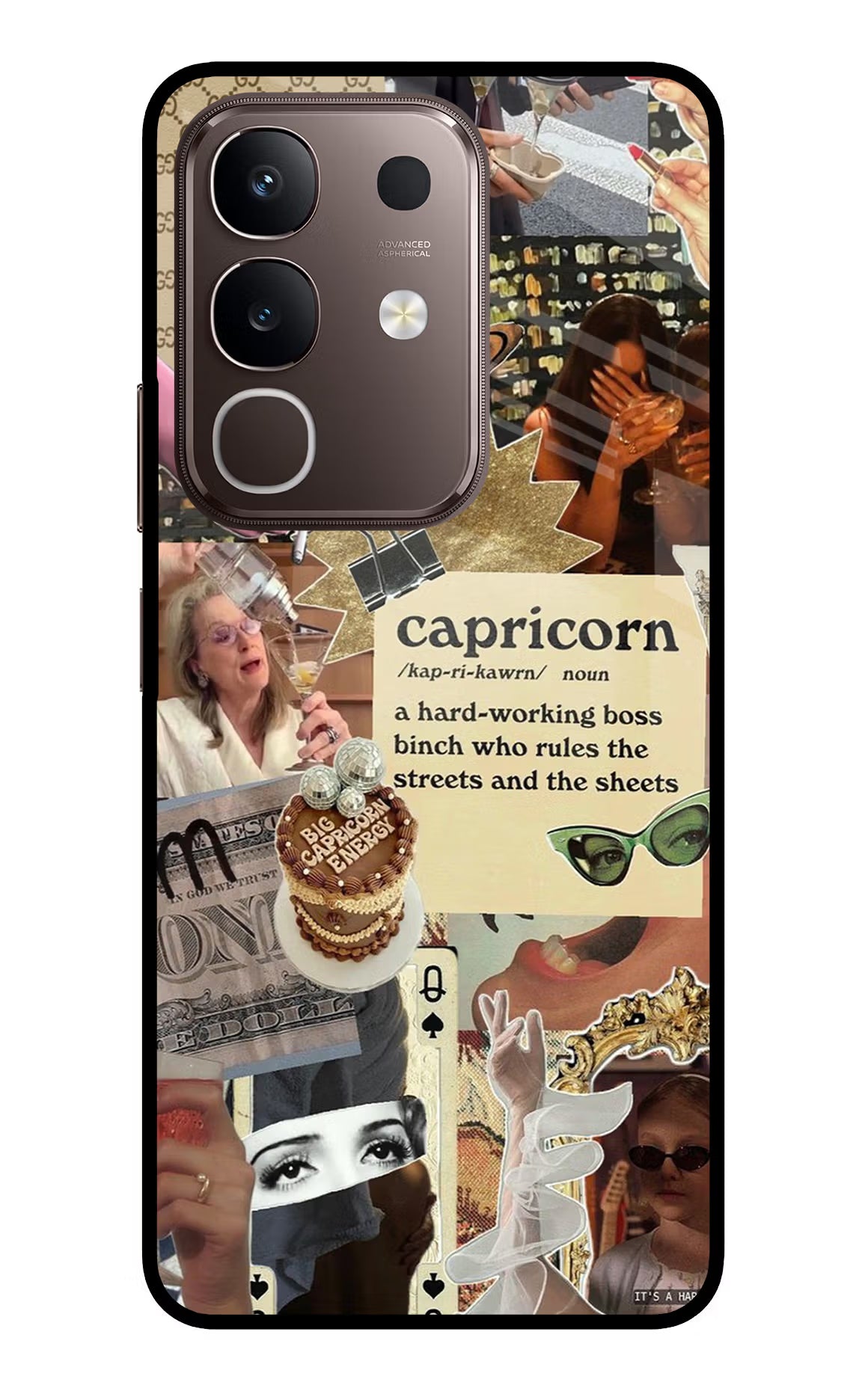 Capricorn Zodiac Vivo Y31 Pro 5G Glass Case