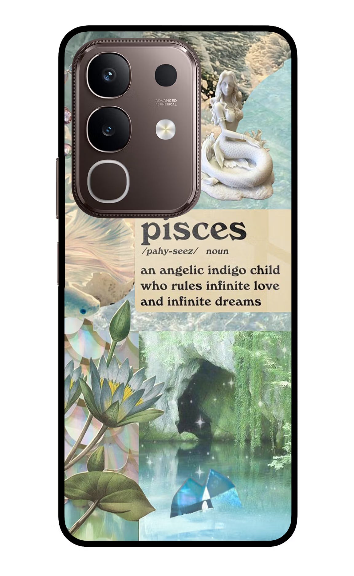 Pisces Zodiac Vivo Y31 Pro 5G Glass Case Back Cover by Casekaro