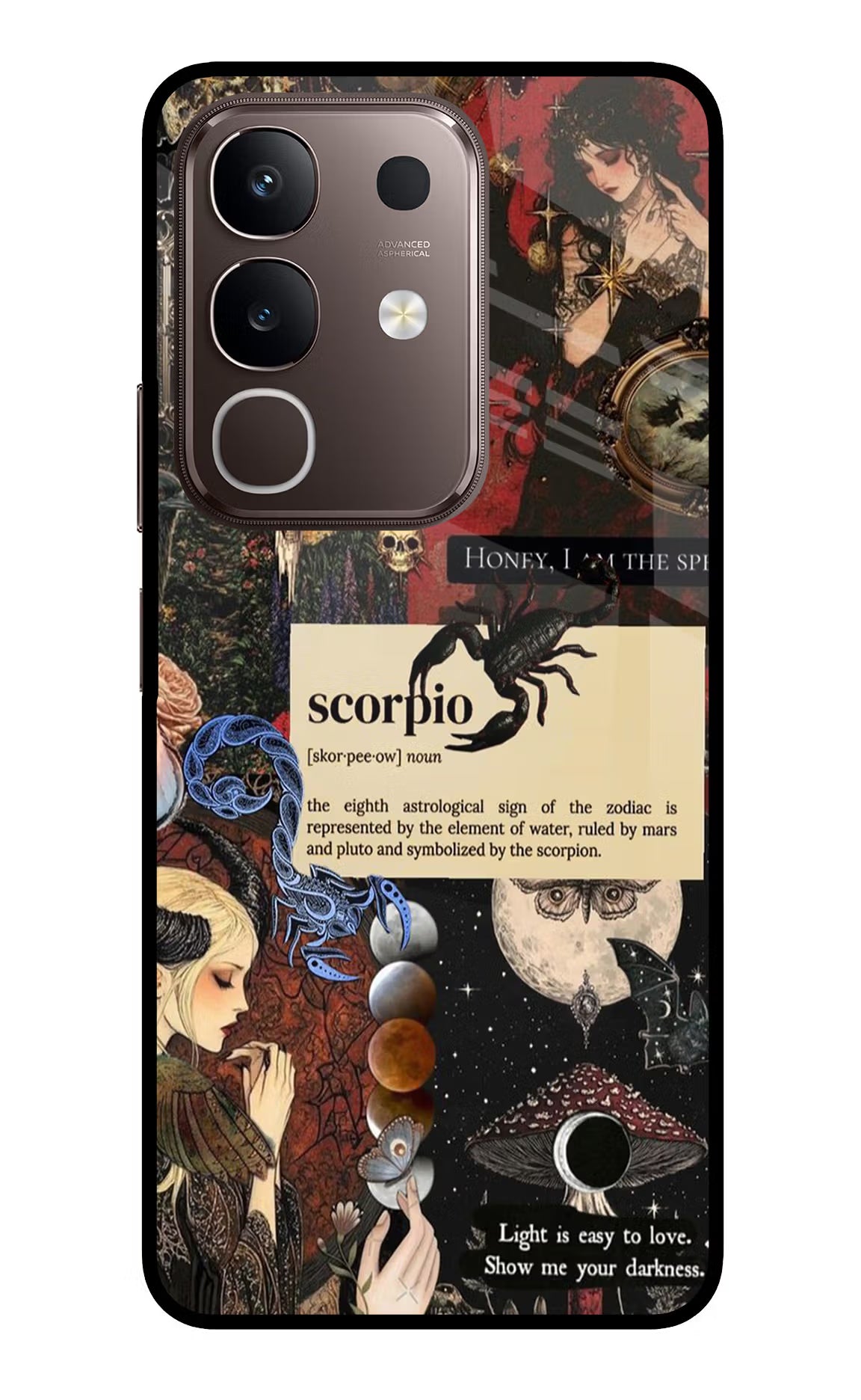Scorpio Zodiac Vivo Y31 Pro 5G Glass Case Back Cover by Casekaro
