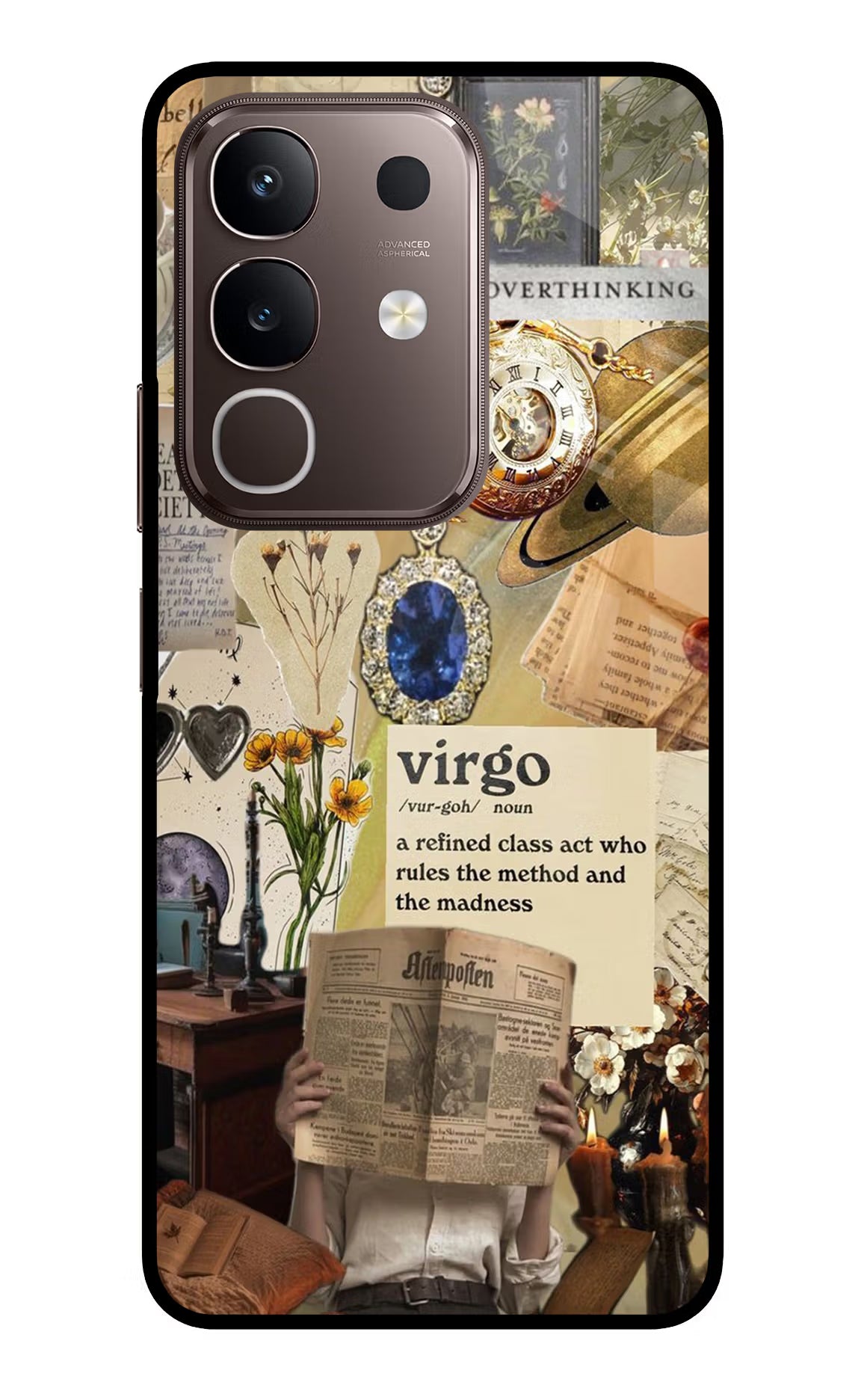 Virgo Zodiac Vivo Y31 Pro 5G Glass Case Back Cover by Casekaro
