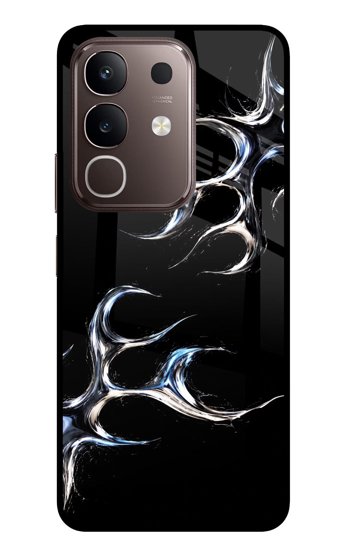 Chrome Tribal Vivo Y31 Pro 5G Glass Case Back Cover by Casekaro