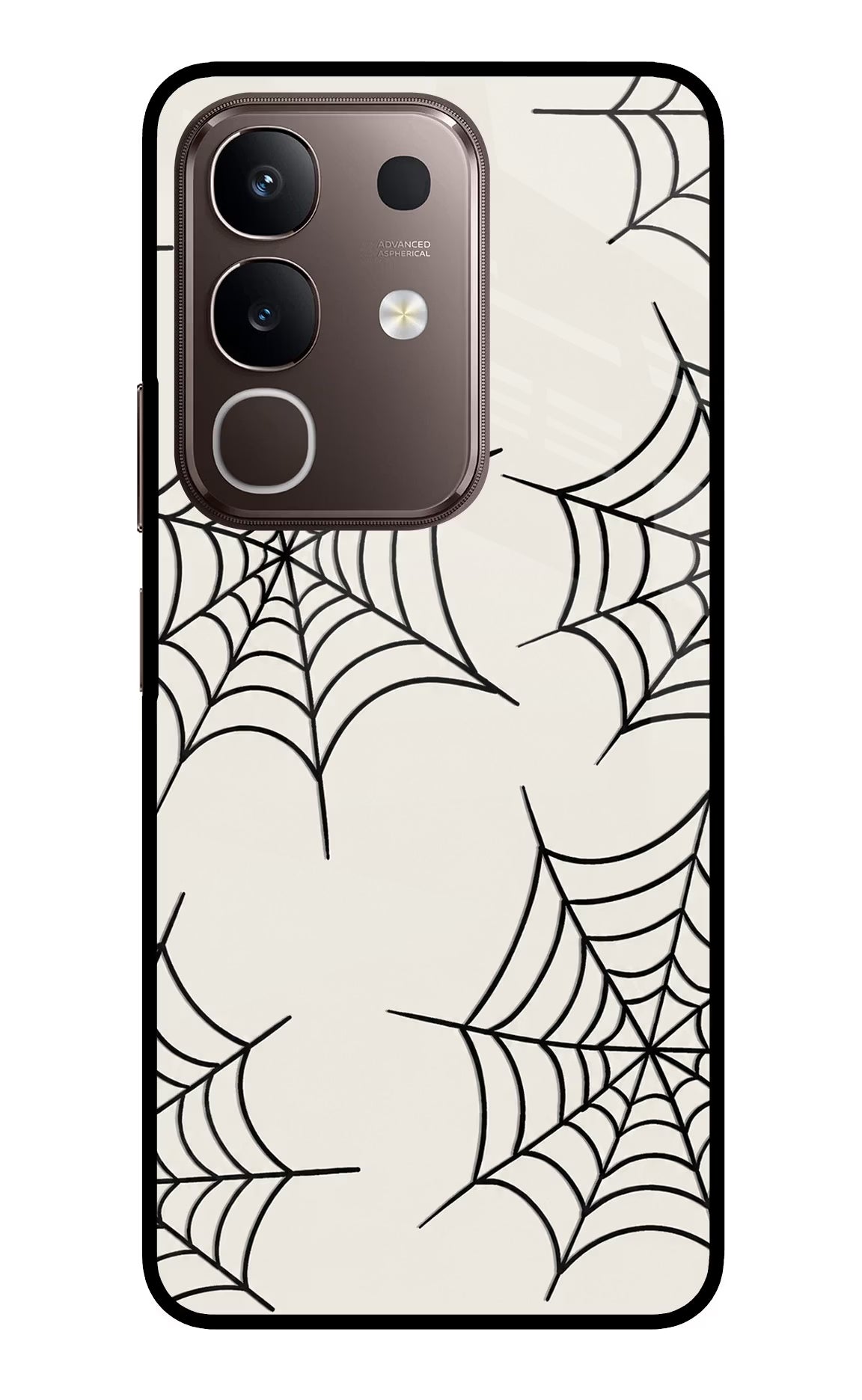 Spider Web Vivo Y31 Pro 5G Glass Case Back Cover by Casekaro