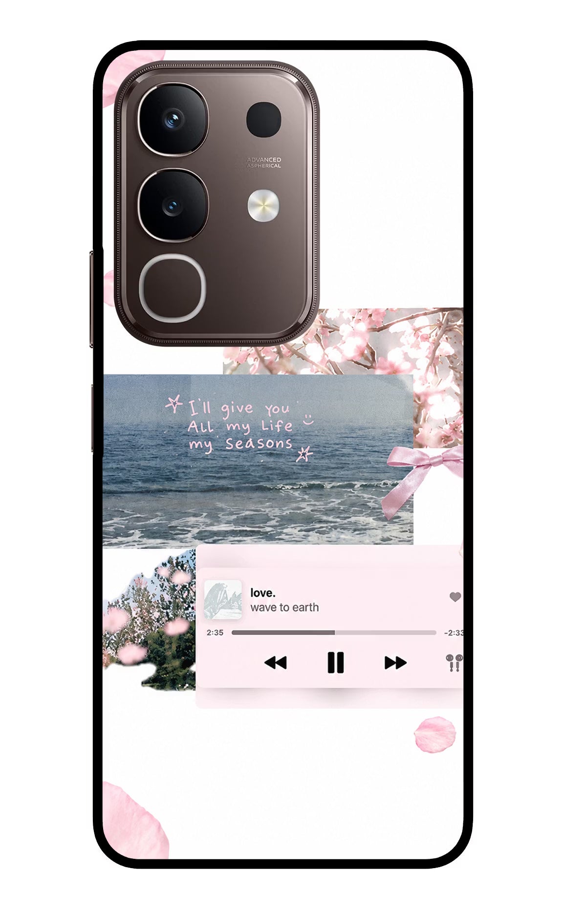 Wave to earth Vivo Y31 Pro 5G Glass Case