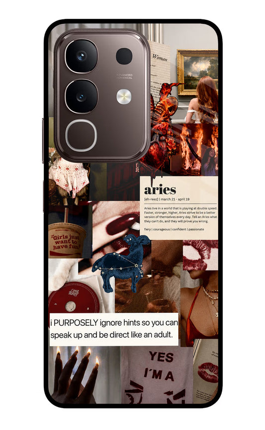 Zodiac Aries Vivo Y31 Pro 5G Glass Case
