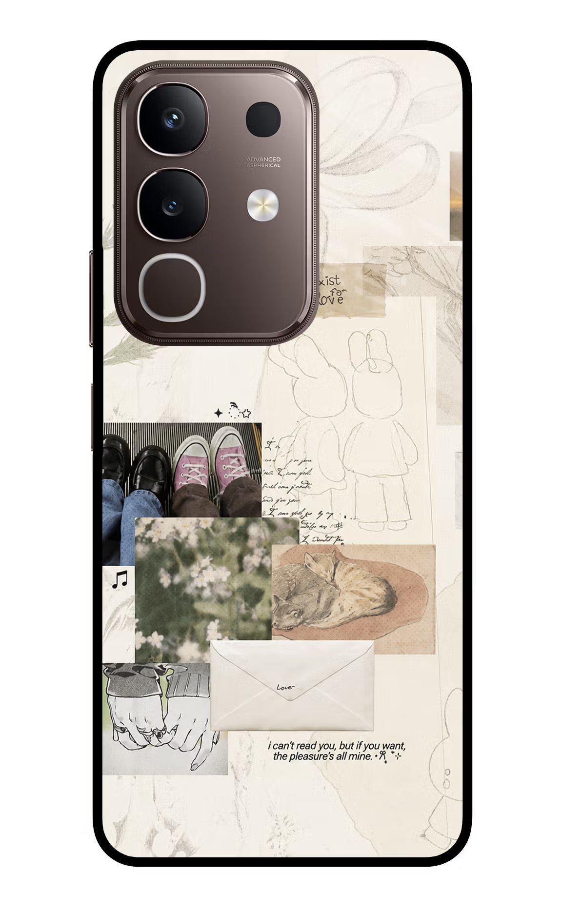 Soft Aesthetic Vivo Y31 Pro 5G Glass Case