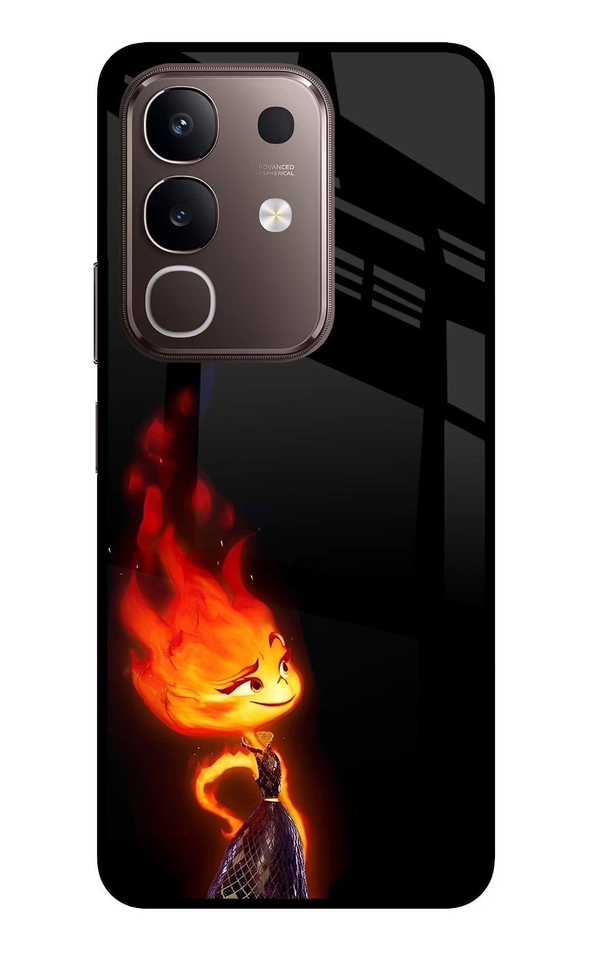 Ember Flame Vivo Y31 Pro 5G Glass Case