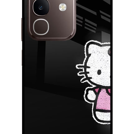 Kitty Charm Vivo Y31 Pro 5G Glass Case Back Cover by Casekaro