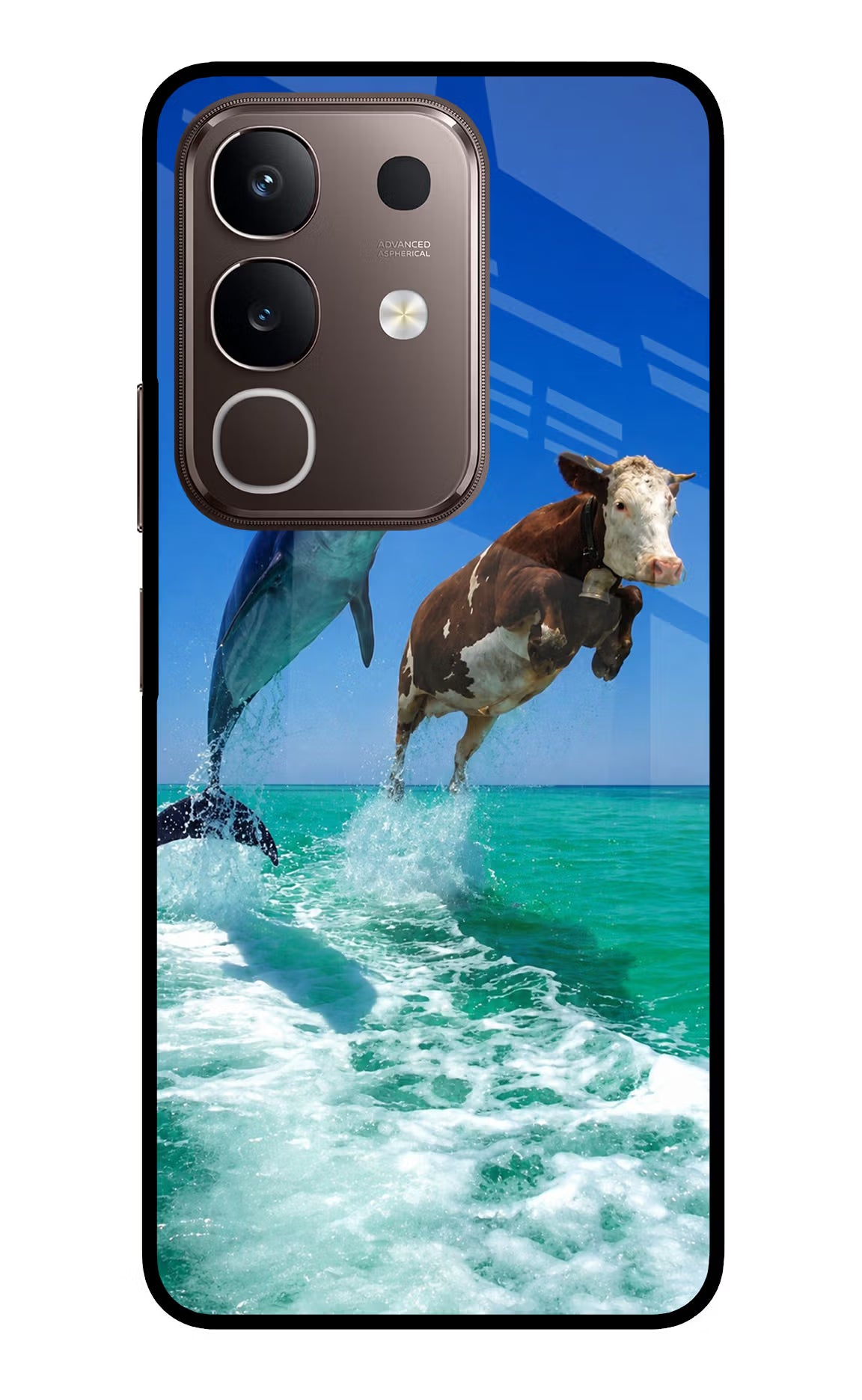 Dolphin vs Cow Vivo Y31 Pro 5G Glass Case
