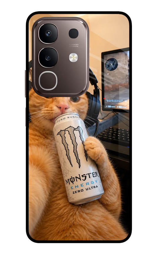 Gamer Cat Energy Vivo Y31 Pro 5G Glass Case
