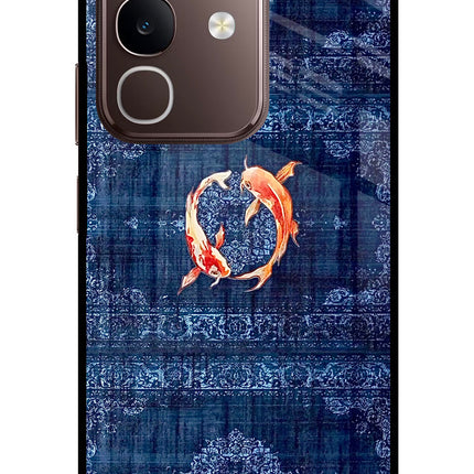 Koi Blue Vivo Y31 Pro 5G Glass Case