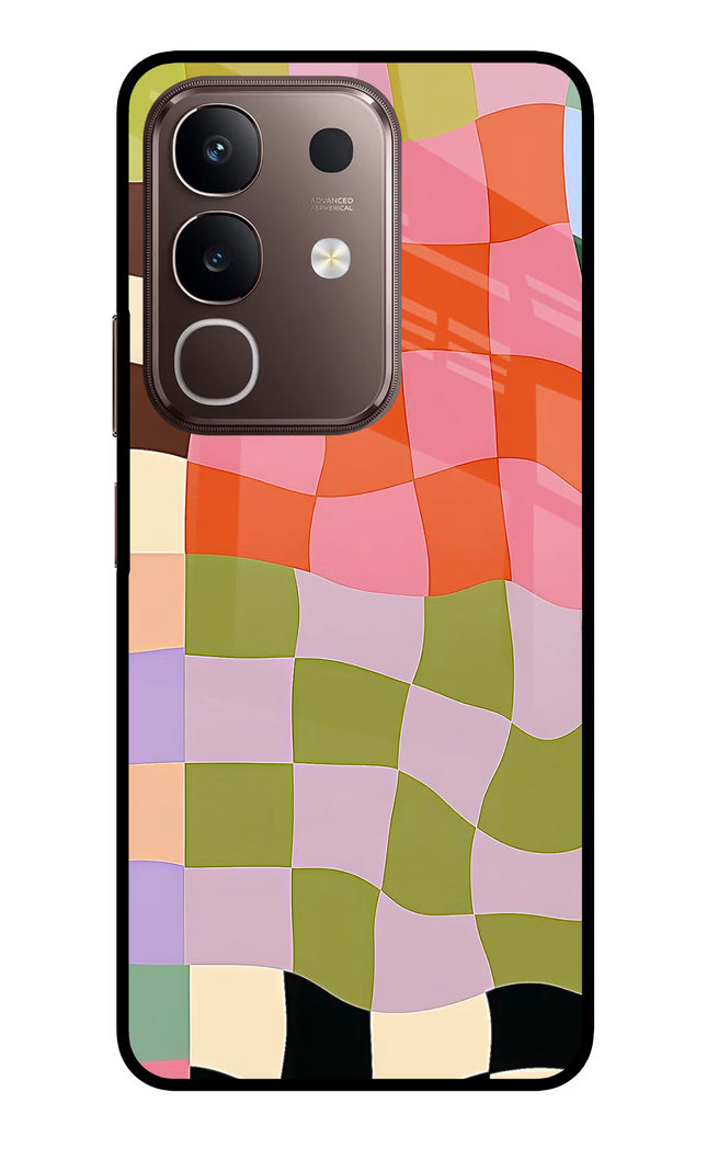 Wavy Grid Vivo Y31 Pro 5G Glass Case