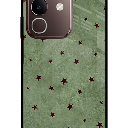 Green Stars Vivo Y31 Pro 5G Glass Case