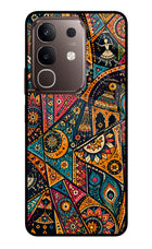 Folk Print Vivo Y31 Pro 5G Glass Case