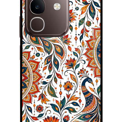 White Mayura Vivo Y31 Pro 5G Glass Case
