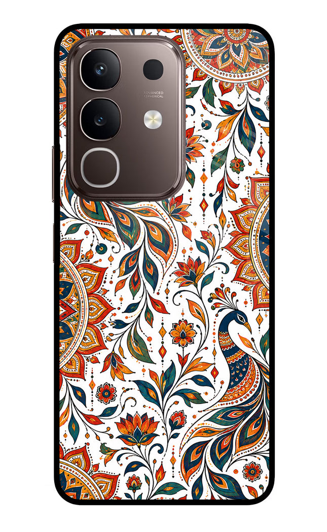White Mayura Vivo Y31 Pro 5G Glass Case