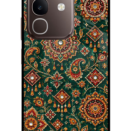 Green Pataka Vivo Y31 Pro 5G Glass Case
