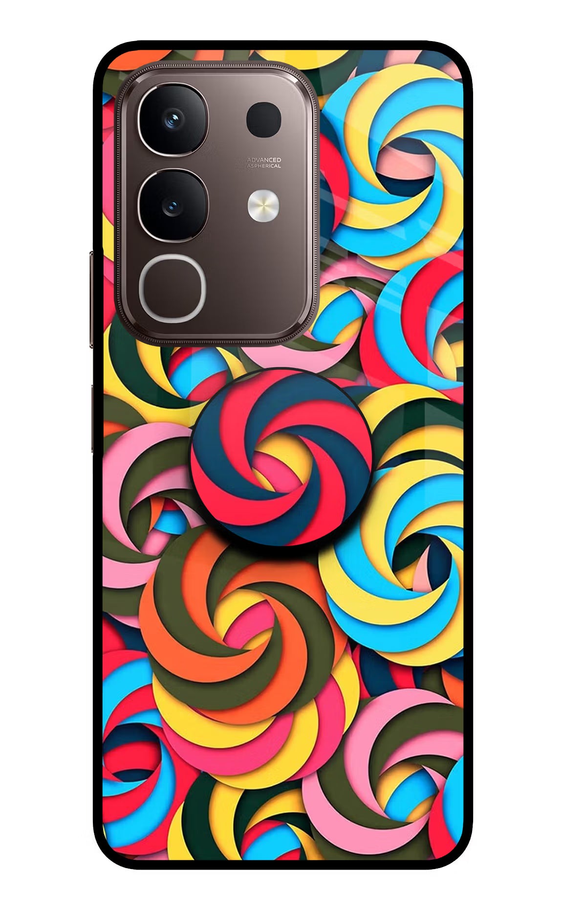 Spiral Pattern Vivo Y31 Pro 5G Pop Case by Casekaro