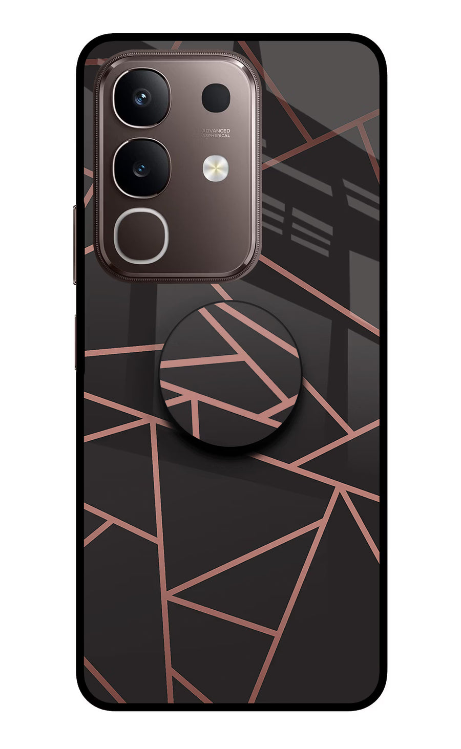 Geometric Pattern Vivo Y31 Pro 5G Pop Case, Glass case