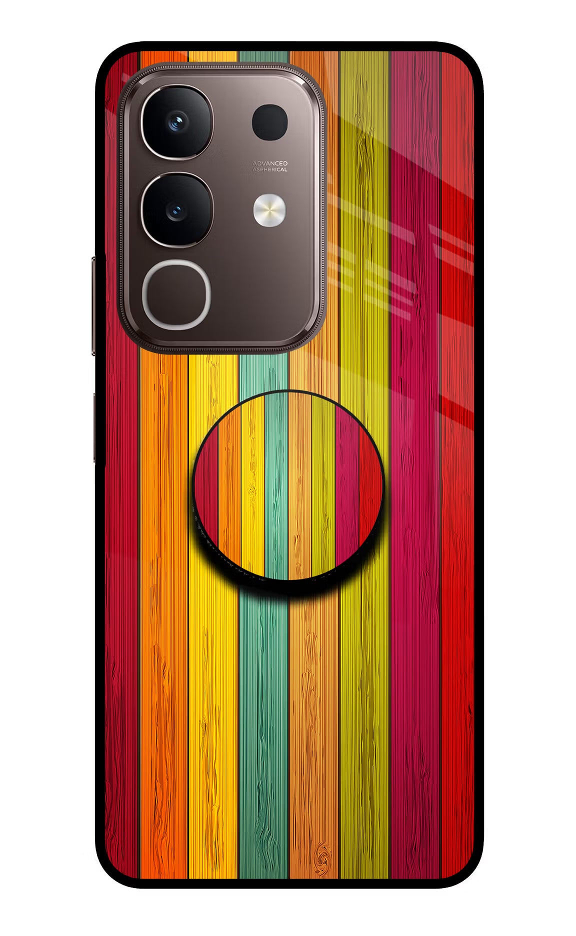 Multicolor Wooden Vivo Y31 Pro 5G Pop Case by Casekaro