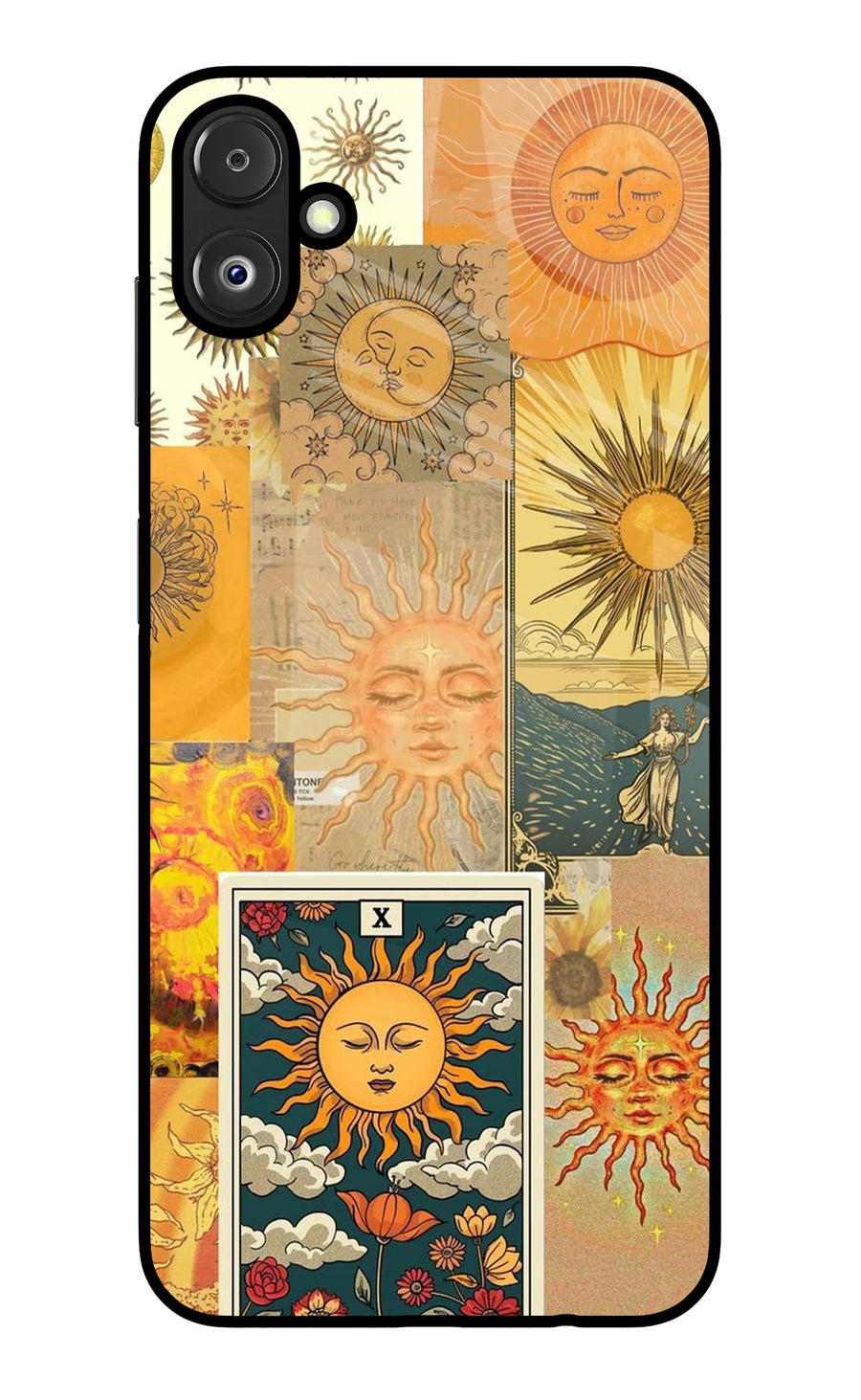 Sun Samsung F14 5G Back Cover, Glass case