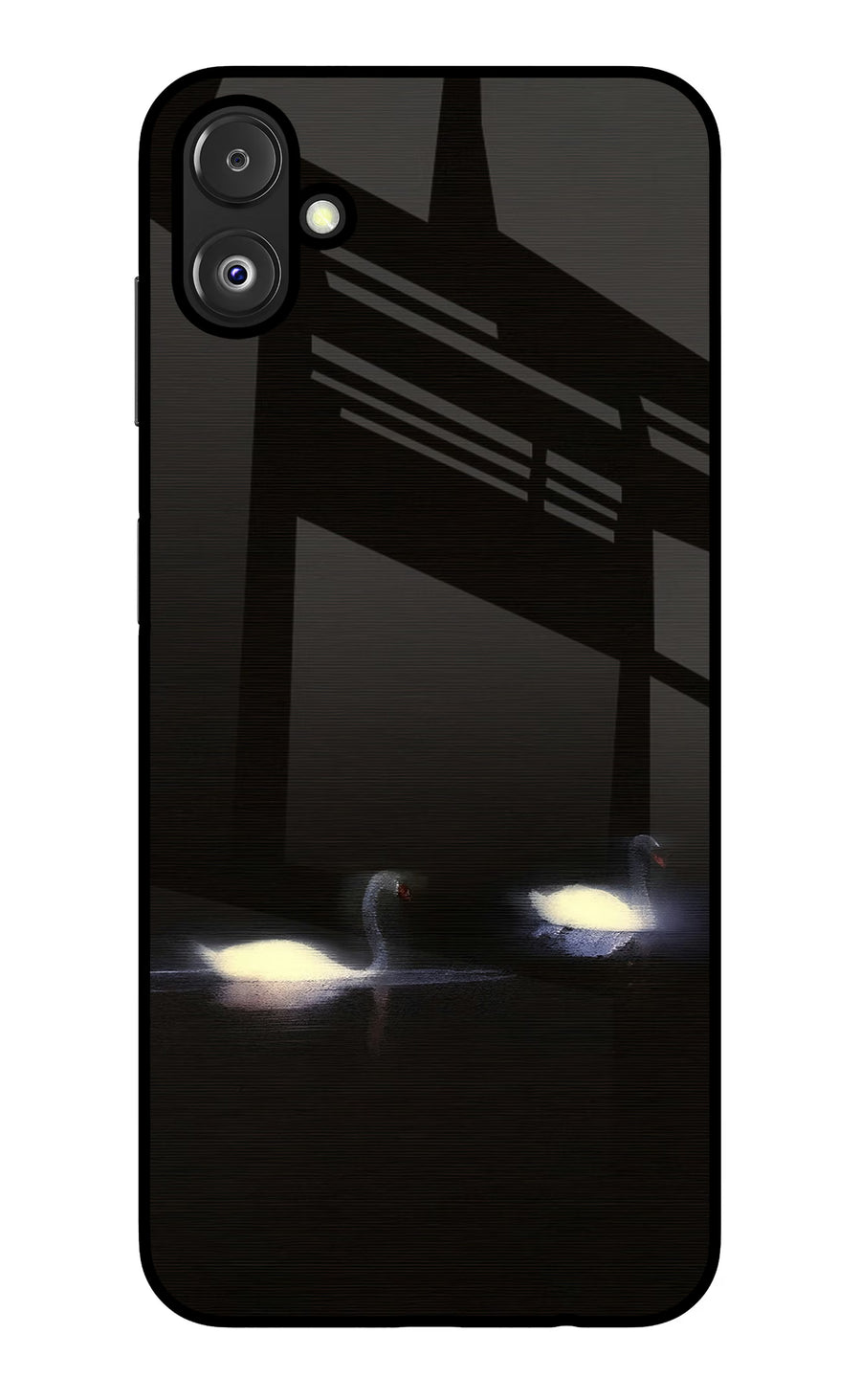 Silent Swans Samsung F14 5G Back Cover, Glass case