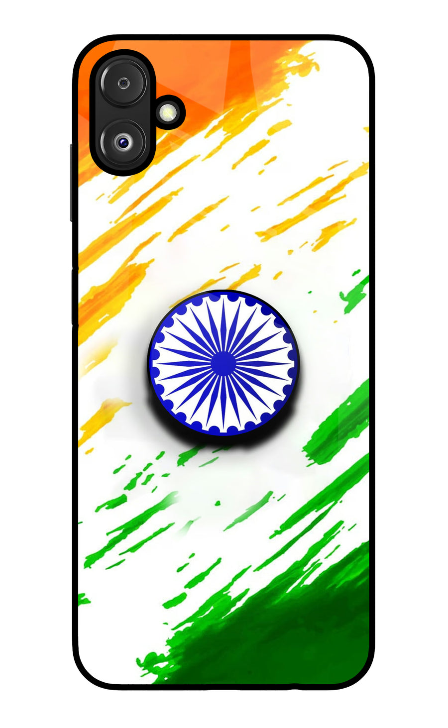 Indian Flag Ashoka Chakra Samsung F14 5G Pop Case, Glass case