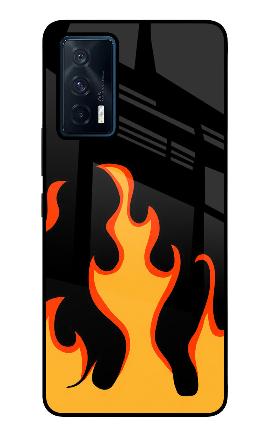 Fired Up – Black iQOO 7 5G Back Cover, Glass case