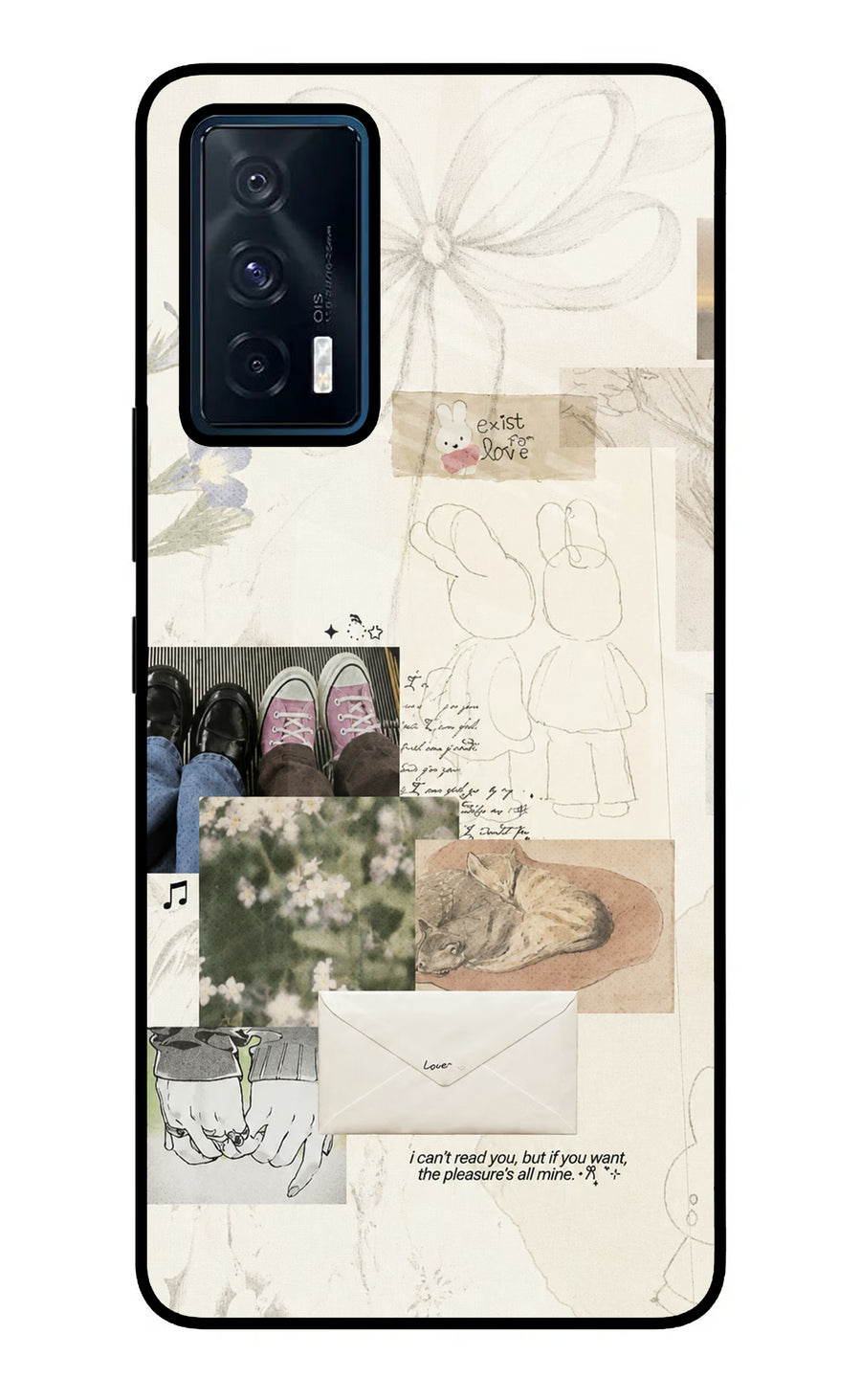 Soft Aesthetic iQOO 7 5G Back Cover, Glass case
