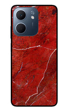 Red Marble Design Oppo A5x 5G Glass Case