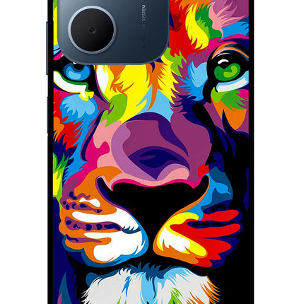 Lion Oppo A5x 5G Glass Case Back Cover by Casekaro