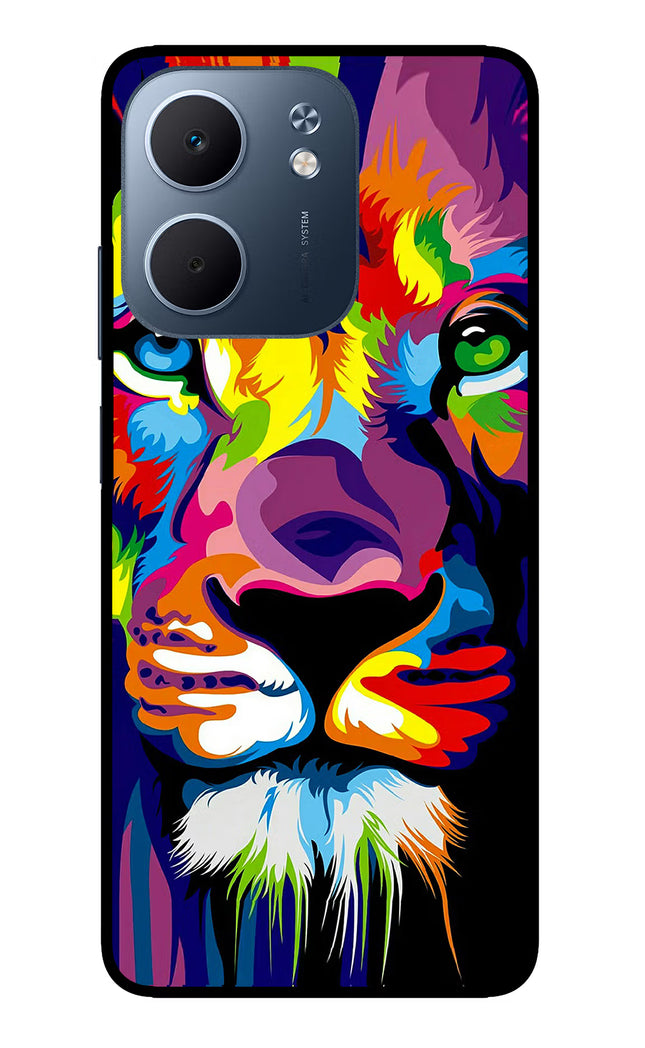 Lion Oppo A5x 5G Glass Case Back Cover by Casekaro