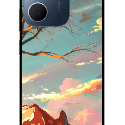 Scenery Oppo A5x 5G Glass Case Back Cover by Casekaro