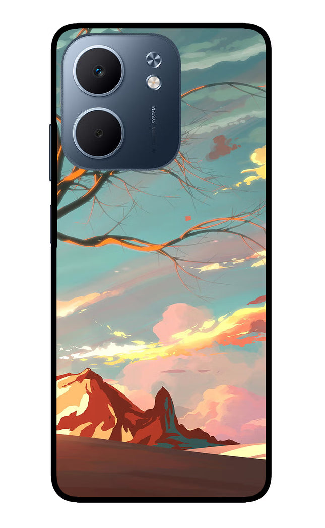 Scenery Oppo A5x 5G Glass Case Back Cover by Casekaro