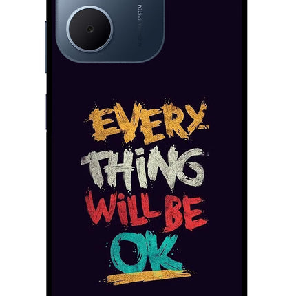 Everything Will Be Ok Oppo A5x 5G Glass Case Back Cover by Casekaro
