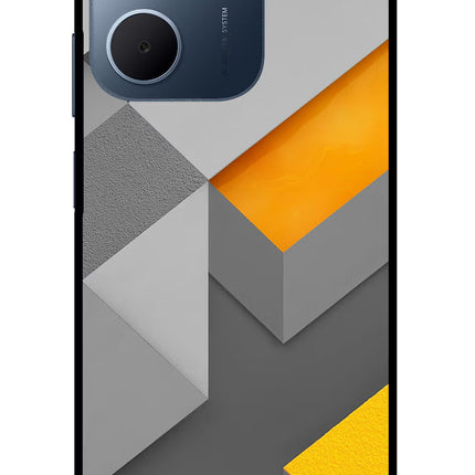 Abstract Oppo A5x 5G Glass Case Back Cover by Casekaro