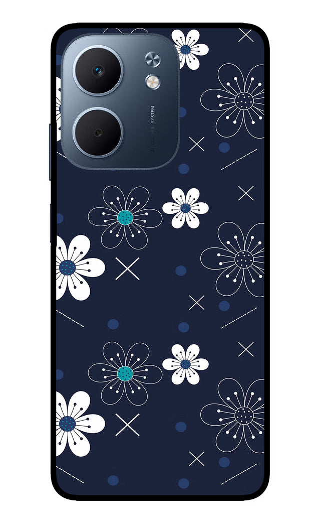 Flowers Oppo A5x 5G Glass Case Back Cover by Casekaro