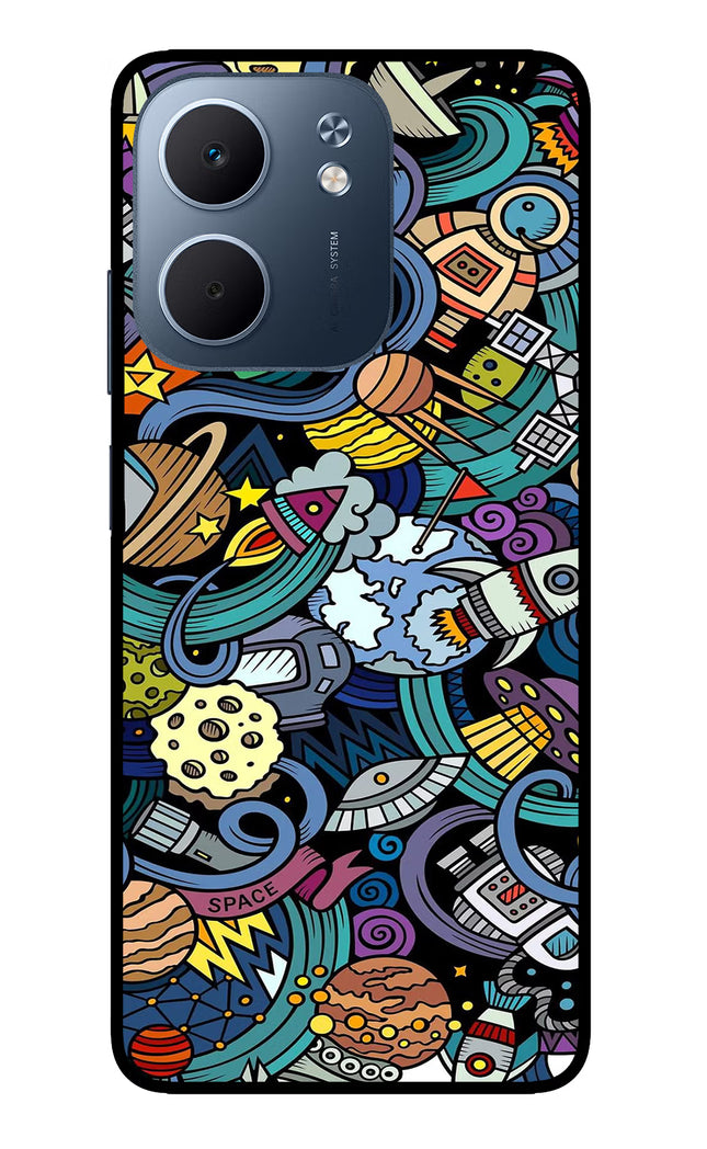 Space Abstract Oppo A5x 5G Glass Case Back Cover by Casekaro