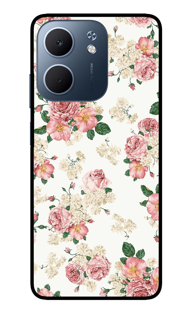 Flowers Oppo A5x 5G Glass Case Back Cover by Casekaro