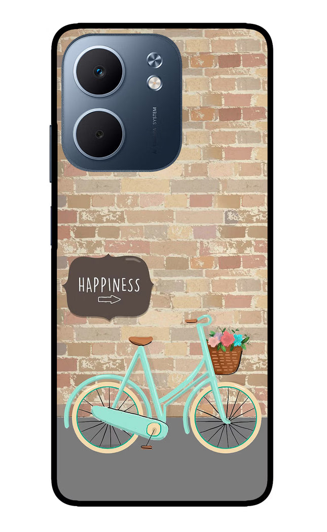 Happiness Artwork Oppo A5x 5G Glass Case Back Cover by Casekaro