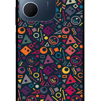Geometric Abstract Oppo A5x 5G Glass Case Back Cover by Casekaro