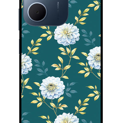 Flowers Oppo A5x 5G Glass Case Back Cover by Casekaro