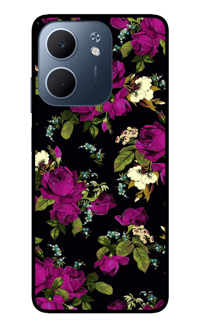 Flowers Oppo A5x 5G Glass Case Back Cover by Casekaro