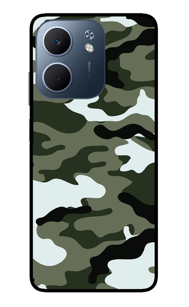 Camouflage Oppo A5x 5G Glass Case Back Cover by Casekaro