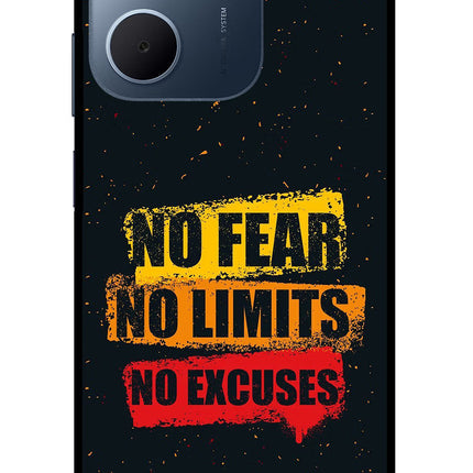 No Fear No Limits No Excuse Oppo A5x 5G Glass Case